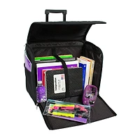 Everything Mary Black Rolling Sewing Machine Tote