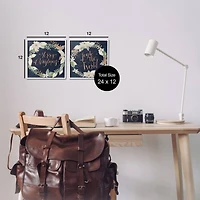 Stupell Industries Merry Christmas Joy Wreath Framed Giclee Wall Art Set