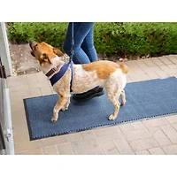 DII® Blue & Black Walk Off Utility Runner Doormat, 22" x 60"