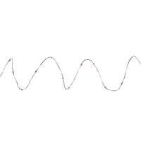 100-Count Pink LED Micro Fairy Christmas Lights  16ft Copper Wire