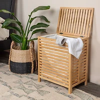 Household Essentials Bamboo Laundry Hamper