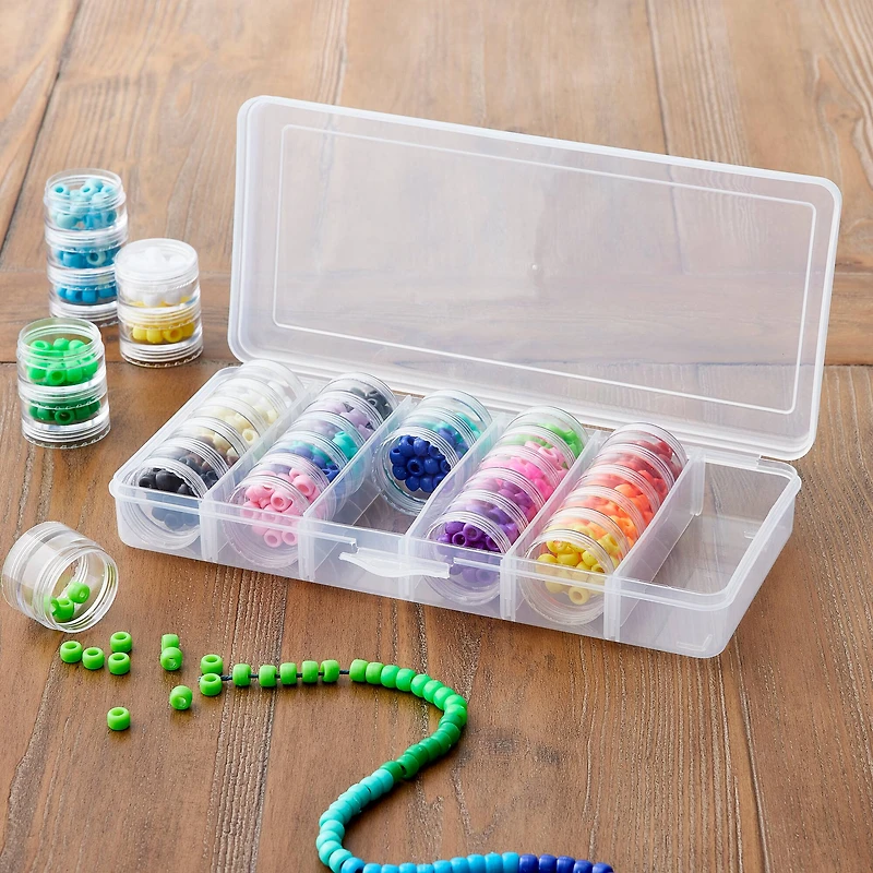 12 Pack: Bead Storage Box with 6 Container Stacks by Bead Landing™