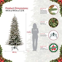 7.5ft. Pre-Lit Aspen Fir Artificial Christmas Tree