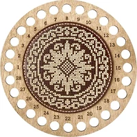 Wonderland Crafts Fair Isle Flower Thread Organizer Embroidery Kit