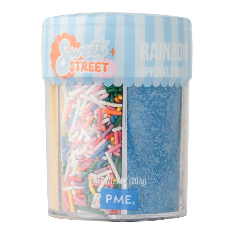 PME Cake Sweet Street® Primary Rainbow Sprinkle Mix