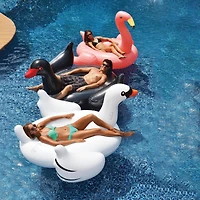 Swim Central 78" Inflatable Pink Giant Flamingo Swimming Pool Ride-On Float