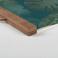 Let Your Soul Shine Tropical Palm Teak Hanging Canvas