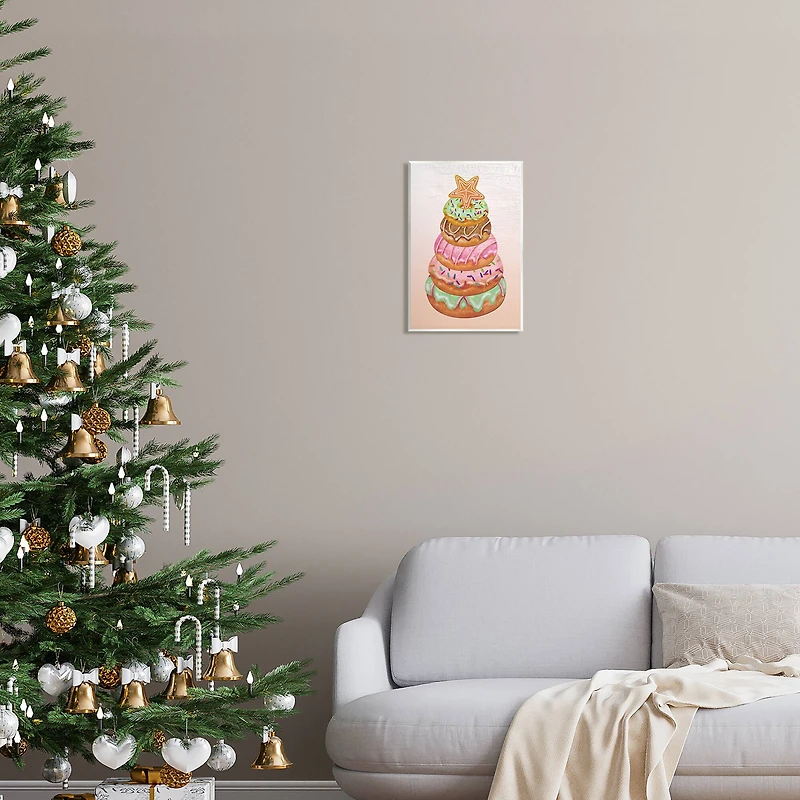 Stupell Industries Seasonal Sweets Stacked Donuts Wall Plaque Art