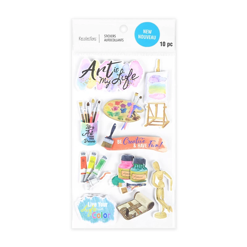 Painting Dimensional Stickers by Recollections™
