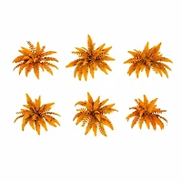19in. Autumn Artificial Fall Boston Fern - Set of 6