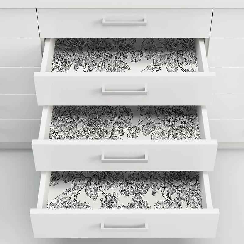 NuWallpaper Black & White Sudbury Peel & Stick Wallpaper