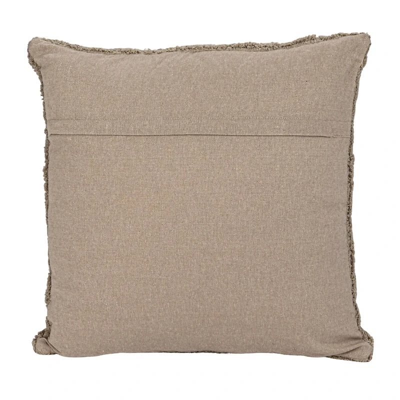 Hello Honey® 20" Sage Cotton Tufted Pillow with Chambray Back