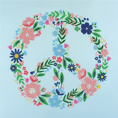 Camelot® Dots Floral Peace Sign Diamond Painting Kit