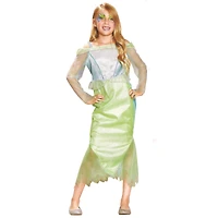 Medium Blue & Green Mermaid Girl's Costume