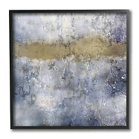 Stupell Industries Abstract Blue Beige Distressed Urban Framed Wall Art