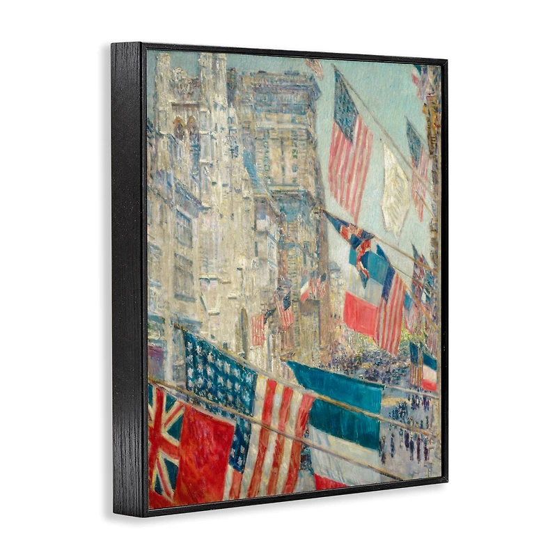 Stupell Industries Classic Americana Flags Framed Giclee Art