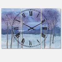 Designart 'Evening Serenade Ii Traditional Multipanel Wall Clock