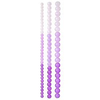 Purple Ombre Glass Round Beads by Bead Landing™