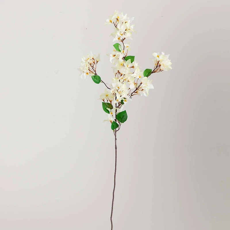 47" White Bougainvillea Flower Stems, 3ct.