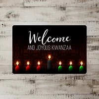 Welcome & Joyous Kwanzaa Floor Mat