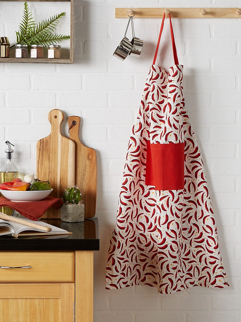 DII® Chilis Printed Chef'S Apron