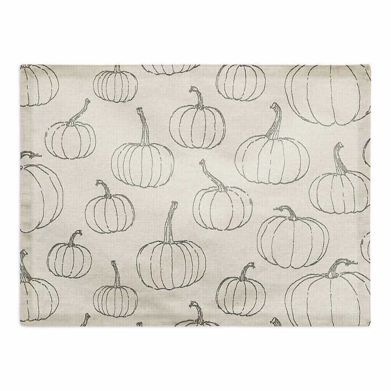 Pumpkin Pattern Cotton Twill Placemat