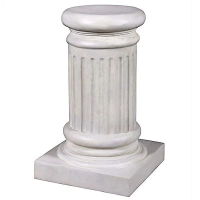 Design Toscano® 20" Small Classical Greek Fluted Garden Statuary Pedestal