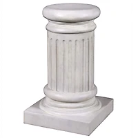Design Toscano® 20" Small Classical Greek Fluted Garden Statuary Pedestal