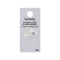 Silver Plated Shooting Star Charm by Bead Landing™