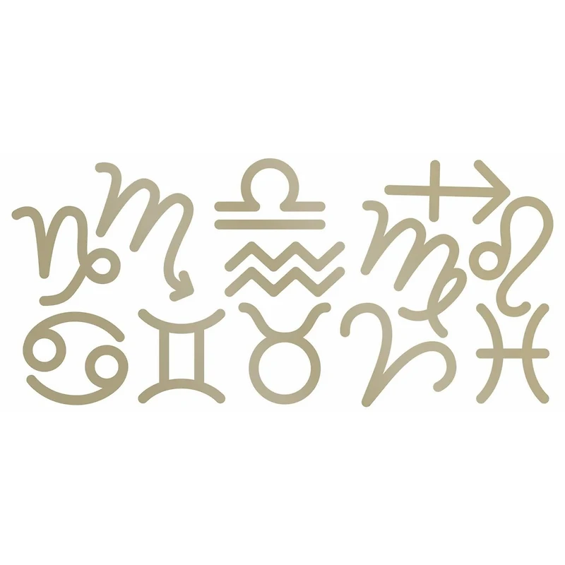 RoomMates Metallic Zodiac Peel & Stick Giant Wall Decals