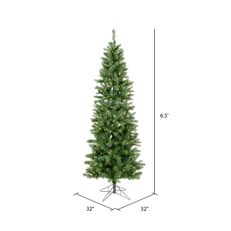 6.5ft. Pre-Lit Salem Pine Artificial Christmas Tree, Warm White Dura-Lit® LED Lights