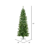 6.5ft. Pre-Lit Salem Pine Artificial Christmas Tree, Warm White Dura-Lit® LED Lights