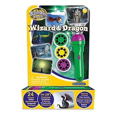 Brainstorm Toys Wizard & Dragon Children's Flashlight & Projector