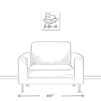 If I Fits, I Sits Canvas Wall Art