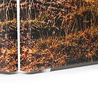 American Art Decor™ 6ft. Double-Sided 4-Panel African Elephants & Zebras Animals Canvas Privacy Screen