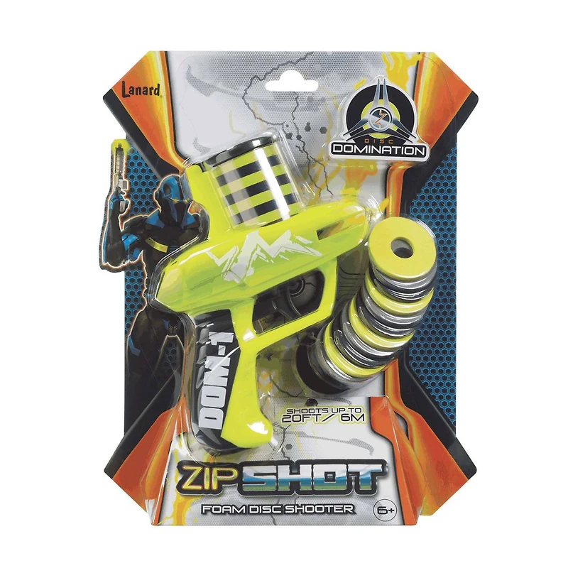 Toysmith® Disc Domination 7" Zip Shot Shooter