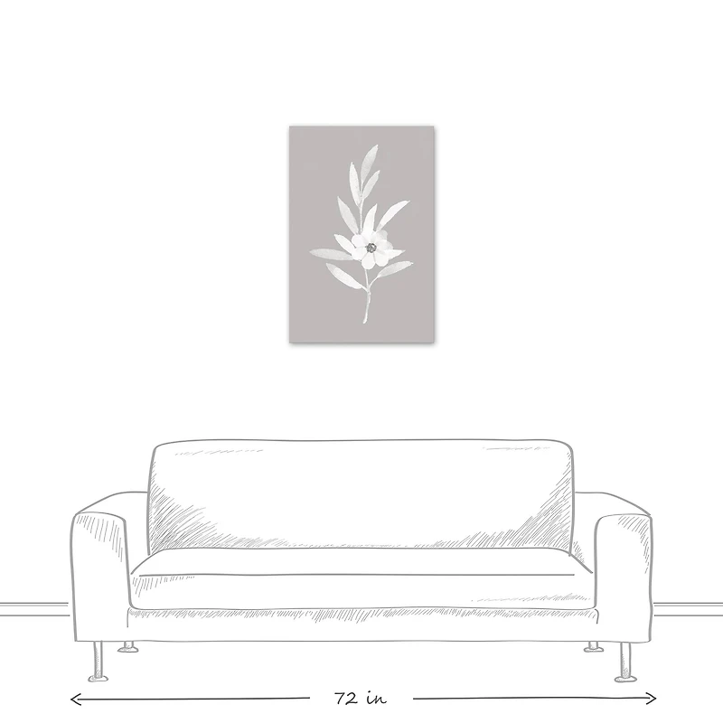 Soft White Botanicals 20" x 30" Canvas Wall Art