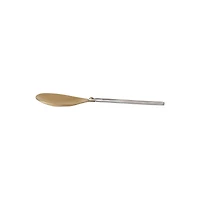 Hello Honey® Matte Gold Brass Server with Hammered Aluminum Handle