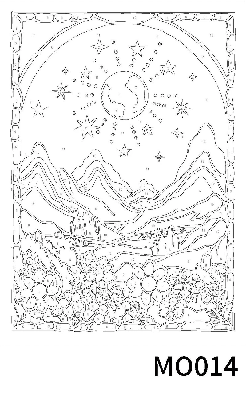 Mountain Paint-by-Number Acrylic Surface Kit by Artist's Loft®