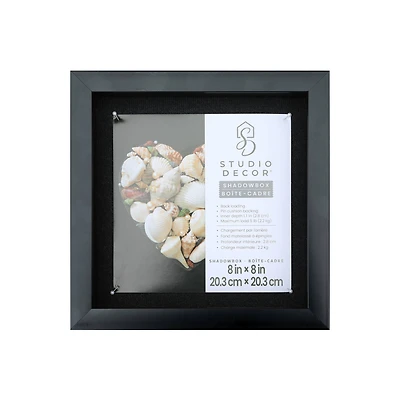 8" x 8" Flat Black Shadow Box by Studio Décor®