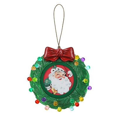 Mr. Christmas 3" Green Wreath Picture Frame Recordable Ornament