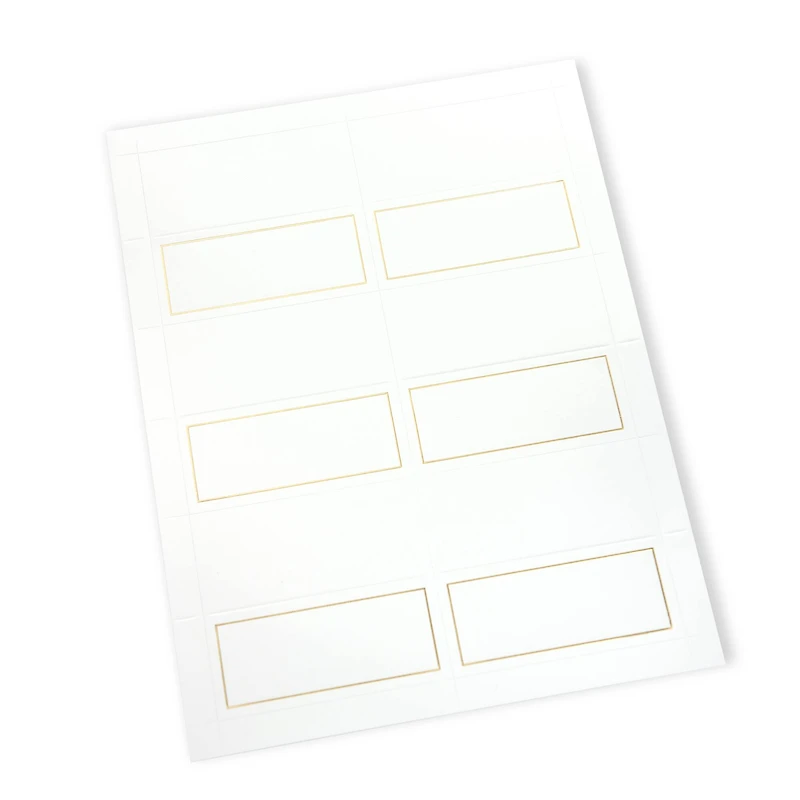 12 Packs: 48 ct. (576 total) Gold Border Place Cards by Recollections™