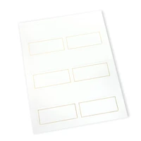 12 Packs: 48 ct. (576 total) Gold Border Place Cards by Recollections™