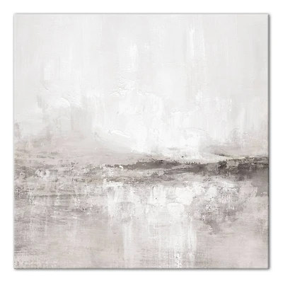 Gray and Taupe Abstract 30" x 30"Canvas Wall Art