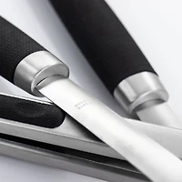 Gibson Home® Silver & Black Sawyer 3 Piece Stainless Steel BBQ Tool Set