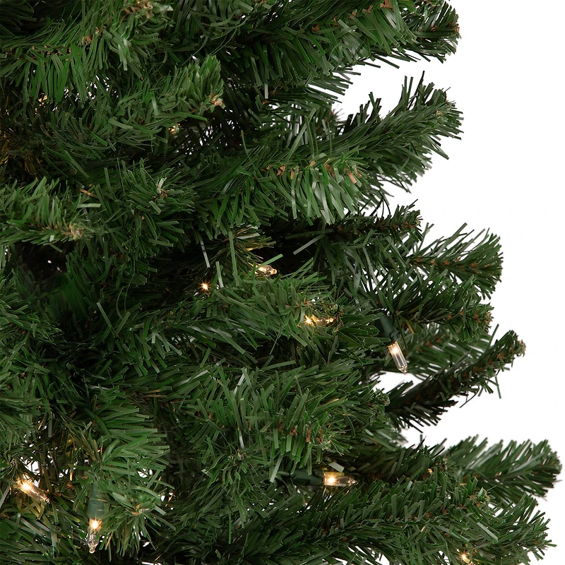 4ft. Pre-Lit Noble Fir Artificial Christmas Tree, Clear Lights