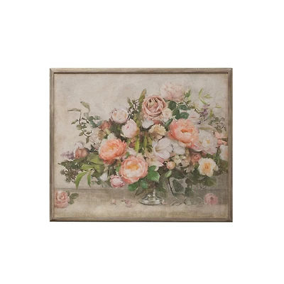 Hello Honey® Flower Bouquet Wood Framed Wall Décor