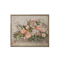 Hello Honey® Flower Bouquet Wood Framed Wall Décor