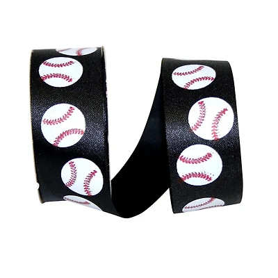 JAM Paper 1.375'' x 25yd. Baseball Ribbon