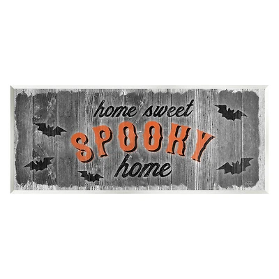 Stupell Industries Sweet Spooky Home Sign Wall Plaque Art